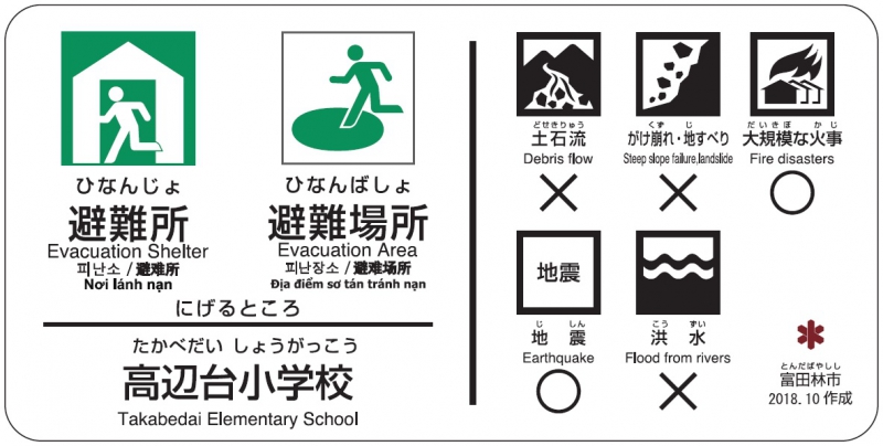高辺台小学校【避難所・避難場所】のサムネイル画像1