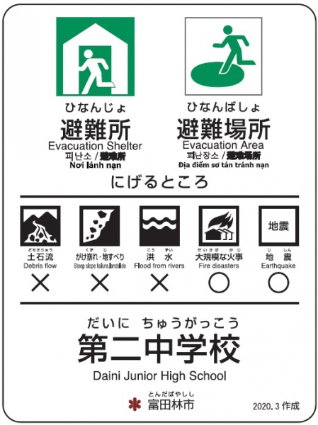 第二中学校【避難所・避難場所】のサムネイル画像1