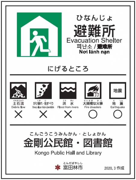 金剛公民館・図書館【避難所】のサムネイル画像1